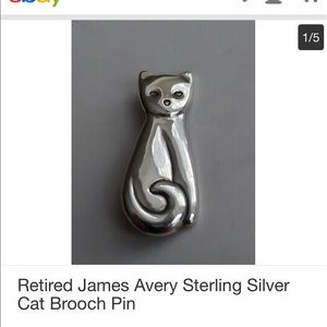 RARE RETIRED CAT BROOCH